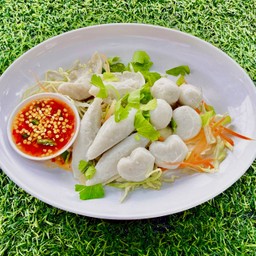 ลวกจิ้มลูกชิ้นปลาลูกเล็ก