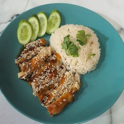 ข้าวมันไก่อบ