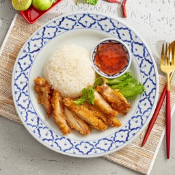 ข้าวไก่ทอดสะแตก