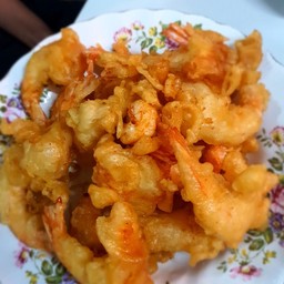 กุ้งชุปแป้งทอด