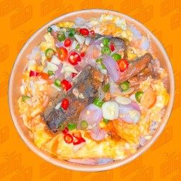 ข้าวยำปลากระป๋องไข่ข้น