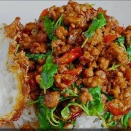 ข้าว กะเพราหมูสับ