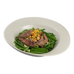 ผัดดอกหอมใส่ตับ