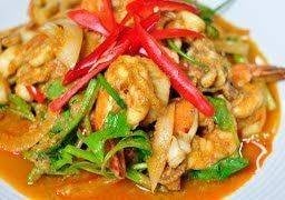กุ้งผัดผงกะหรี่