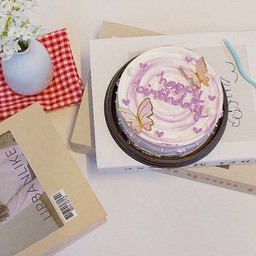 HBD violet butterfly 0.5 ปอนด์