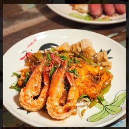 หมี่ซั่วผัดไทยกุ้งสด