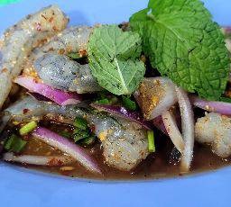 ลาบกุ้งสด