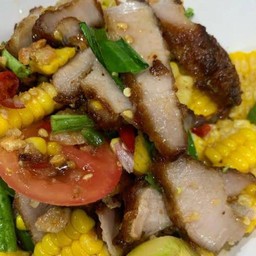 ตำข้าวโพดคอหมูย่าง