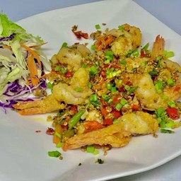 กุ้งคั่วพริกเกลือ