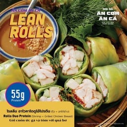 โรลลีนอโวคาโด้ ดูโอ้โปรตีน 170g. (กุ้ง 80g./อกไก่ย่าง 90g.)