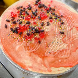 เยลลี่แดง เม็ดน้ำตาลสี ลูกเกด