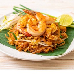 ผัดไทยกุ้งสด