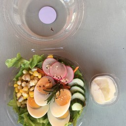 Boiled Egg Vegetable Salad