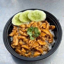 ข้าวไก่กระเทียม