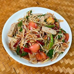 ตำปลาร้าหมูยอ