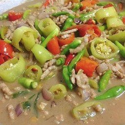 หลนปลาร้า ใส่หมูสับ
