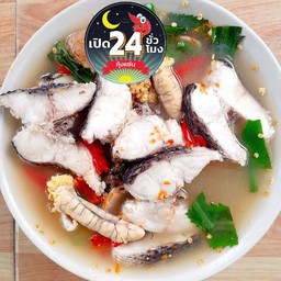 ต้มยำหัวพุงไข่ปลาช่อน