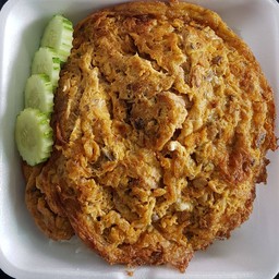 ไข่เจียวหมูสับราดข้าว