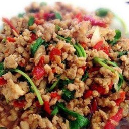 กะเพราหมูสับ