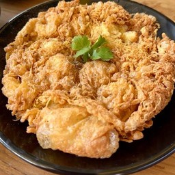 (กับข้าว) ไข่เจียวหมูสับ - ไข่ 3 ฟอง