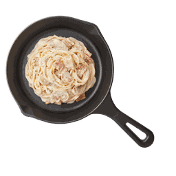 สปาเก็ตตี้เบคอนและเห็ดครีมซอส