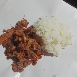 Fried Chicken Wrapped Rice