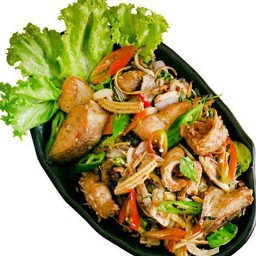 ผัดฉ่าปลากดคัง