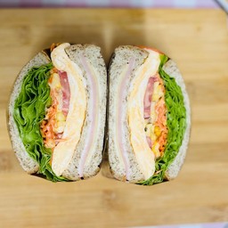 แซนวิชแฮมชีส+ไข่ข้น