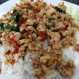 ข้าวกระเพราหมูสับ