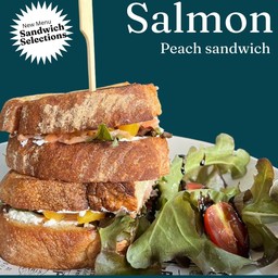Smoked Salmon Peach Sandwich