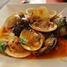 หอยตลับผัดพริกเผา(stir fried Vongole chili sauce)