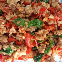 ข้าวกะเพราหมูสับ