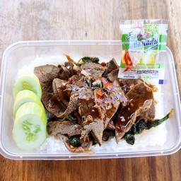 กะเพราตับหมู