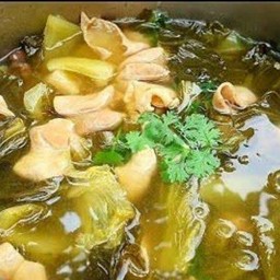 ต้มเครื่องในหมู ผักกาดดอง