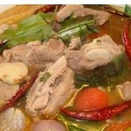 ต้มแช่บหมูสดตับ