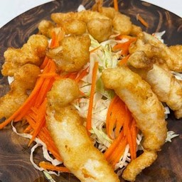 ไข่ปลาหมึกทอด