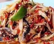 ตำปูปลาร้าหอยดอง