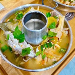 ต้มยำเนื้อปลากระพงน้ำใส