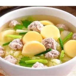 แกงจืดเต้าหู้( Egg-Tofu clear soup)