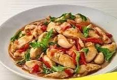 กระเพราไก่(กับข้าว)