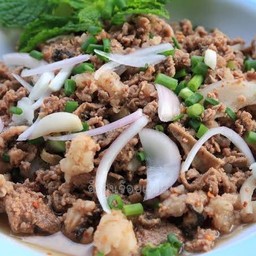 ลาบเนื้อสุก