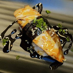 ข้าวปั่นหน้าปลาชาบะย่าง
