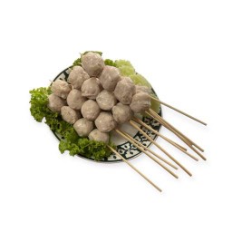 ลูกชิ้นเอ็นหมูกอบัวปิ้ง