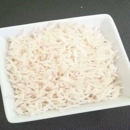 Plain rice.