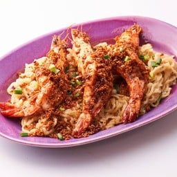 การ์ลิค นู้ดเดิ้ล กุ้งอินโดจีนสไปซี่