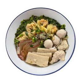 เกี๊ยวกุ้งหมูแดงลูกชิ้นรวม