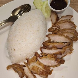 ข้าวคอหมูทอด