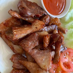 หมูแดดเดียว (กับข้าว)