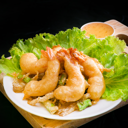 กุ้งชุบแป้งทอด