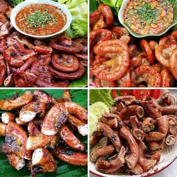 ไส้อ่อนย่างจิ้มแจ่ว